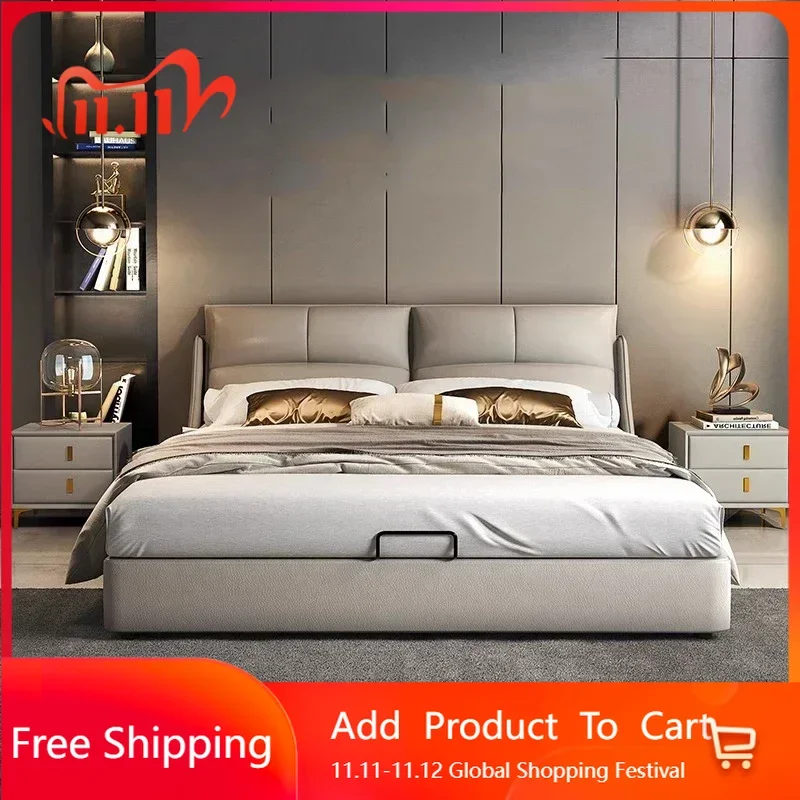 Эргономичная европейская кровать размера King Size, двуспальная кровать, современная красота, спальня, экономия места, принцесса, кемпинг, уникальная мебель
Эргономичная европейская кровать размера King Size, двуспальная кровать, современная красота, спальня, экономия места, принцесса, кемпинг, уникальная мебель