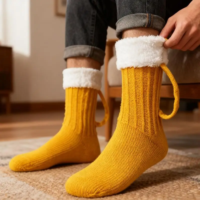 Beer Mug Socks Warm Home Leisure Knitted Unisex trendy knitted socks Warm Mid-Calf Socks Winter Soft Funny Christmas Gift
Beer Mug Socks Warm Home Leisure Knitted Unisex trendy knitted socks Warm Mid-Calf Socks Winter Soft Funny Christmas Gift