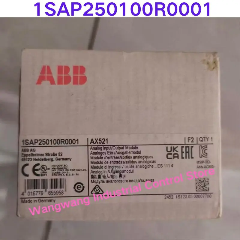 Совершенно новый модуль аналогового ввода/вывода 1SAP250100R0001
Совершенно новый модуль аналогового ввода/вывода 1SAP250100R0001