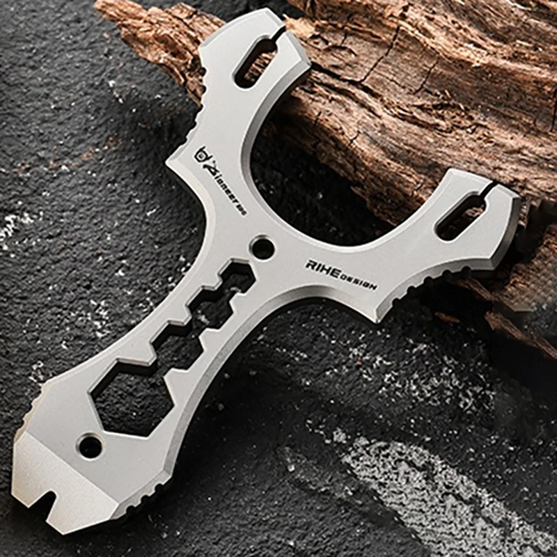 Titanium Alloy Crowbar Multifunctional EDC Tool Hex Wrench Portable Mini Camping Equipment Pry Bar
Titanium Alloy Crowbar Multifunctional EDC Tool Hex Wrench Portable Mini Camping Equipment Pry Bar