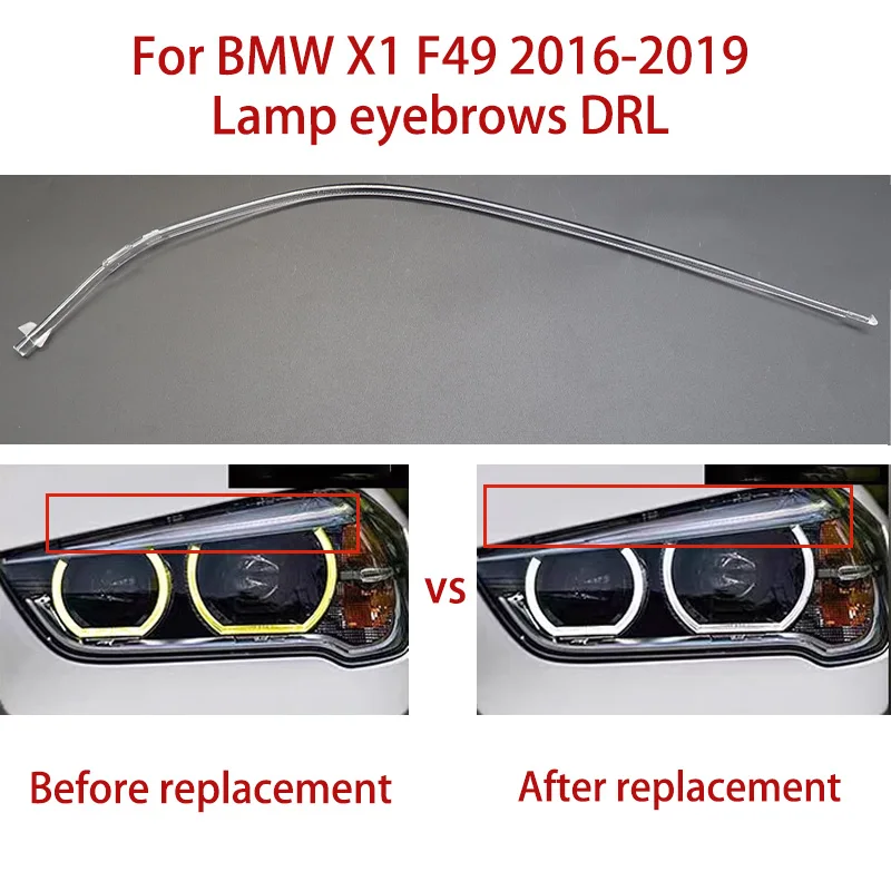 Автомобильная фара DRL Light Guide Tube Фара дневного света Guide Angel Eye для BMW X1 F49 Лампа для бровей 2016-2019
Автомобильная фара DRL Light Guide Tube Фара дневного света Guide Angel Eye для BMW X1 F49 Лампа для бровей 2016-2019