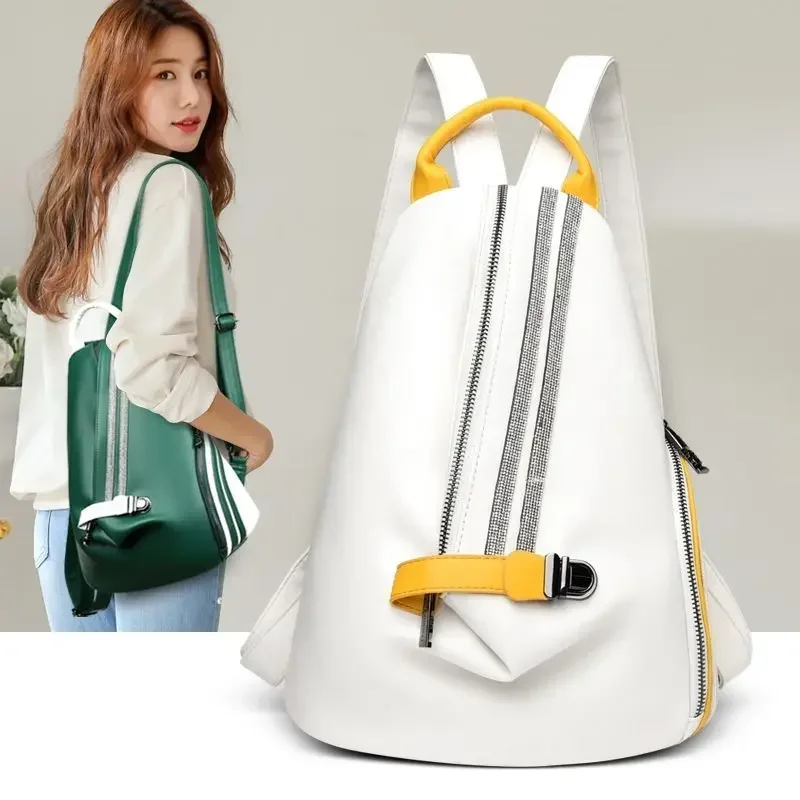Anti-theft Large Capacity Backpack Female Fashion Korean Version Diamond-encrusted Personality Trend Color Contrast Backpack
Anti-theft Large Capacity Backpack Female Fashion Korean Version Diamond-encrusted Personality Trend Color Contrast Backpack