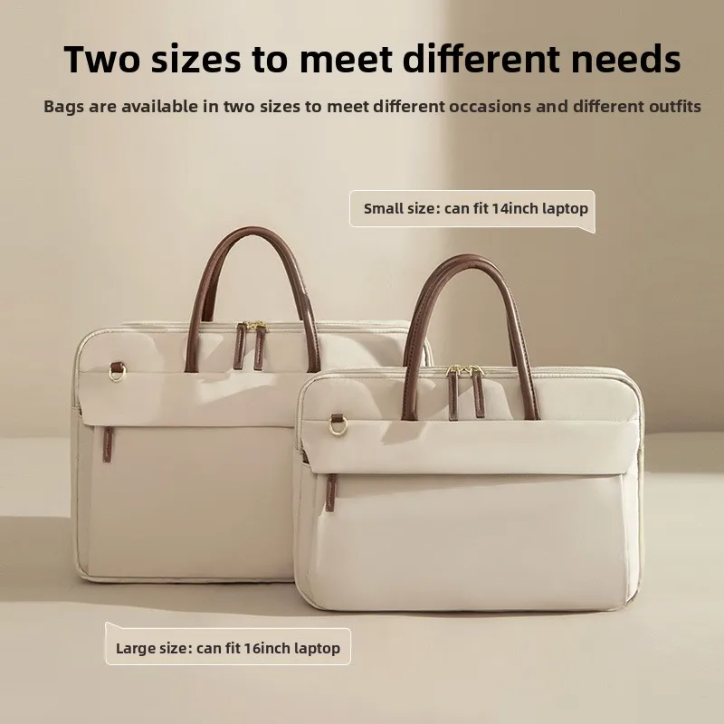 2025 New Women's 13.3 14 15.6 Inch Laptop Handbag - Solid Color Stylish Commuter Business Work Bag Waterproof Briefcase
2025 New Women's 13.3 14 15.6 Inch Laptop Handbag - Solid Color Stylish Commuter Business Work Bag Waterproof Briefcase 