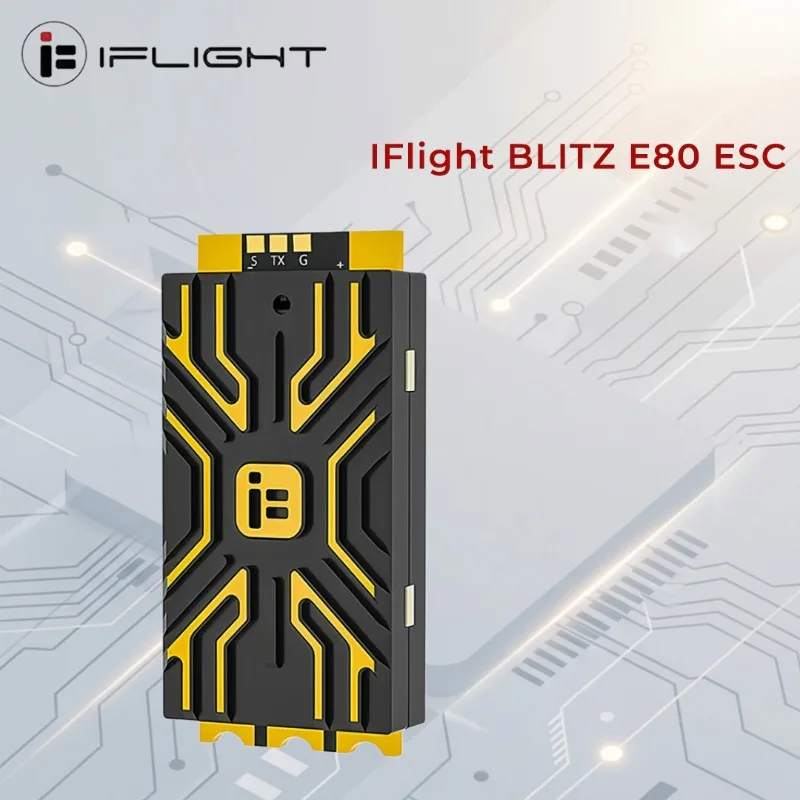 IFlight BLITZ E80 Single ESC BLHeli 80A 2-8S 32bit 48mHz Support DShot150/300/600/MultiShot/OneShot for RC FPV Drone
IFlight BLITZ E80 Single ESC BLHeli 80A 2-8S 32bit 48mHz Support DShot150/300/600/MultiShot/OneShot for RC FPV Drone