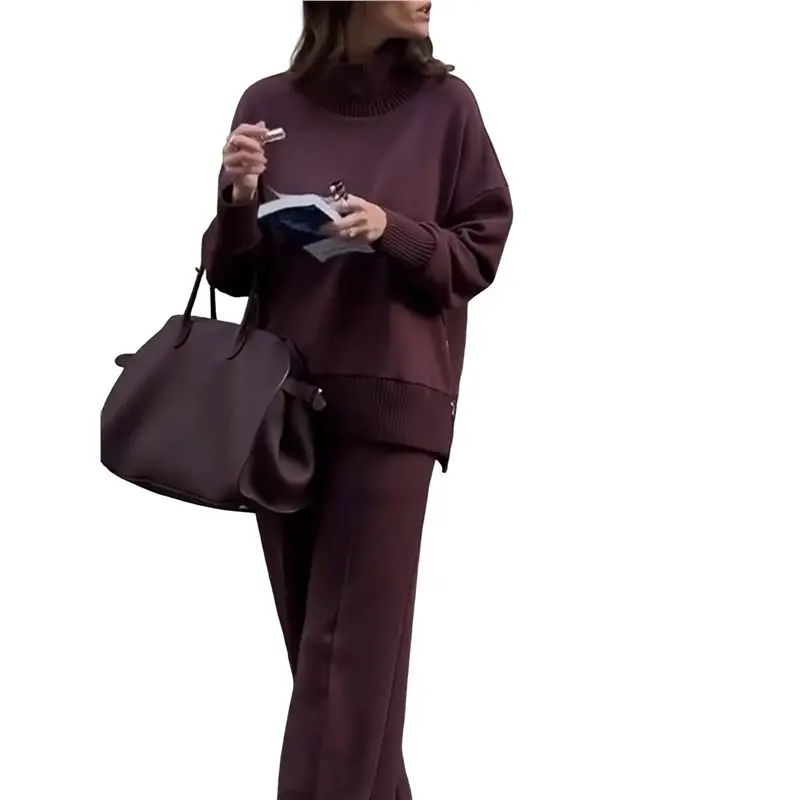 ABRT-Casual Winter Two Piece Sets For Women Crew Neck Sweatshirt Loose Wide Leg Pants Tracksuit Knit Fall Outfits Deep Red M
ABRT-Casual Winter Two Piece Sets For Women Crew Neck Sweatshirt Loose Wide Leg Pants Tracksuit Knit Fall Outfits Deep Red M