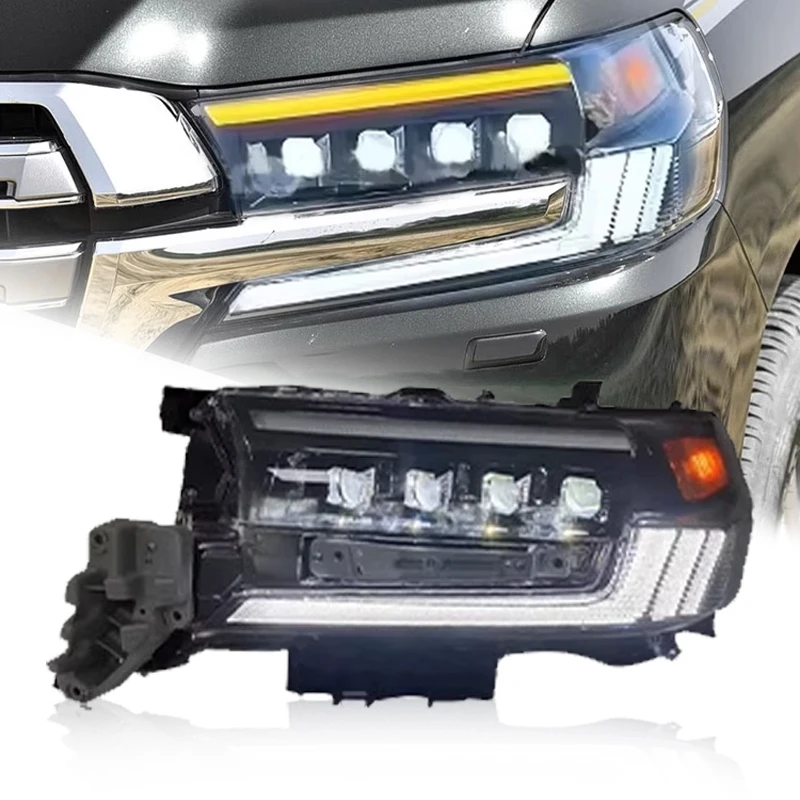 Suitable for Toyota Land Cruiser 2016-2021 LED Headlight LC200 DRL Turn Signal High Beam Angel Eye Projector
Suitable for Toyota Land Cruiser 2016-2021 LED Headlight LC200 DRL Turn Signal High Beam Angel Eye Projector
