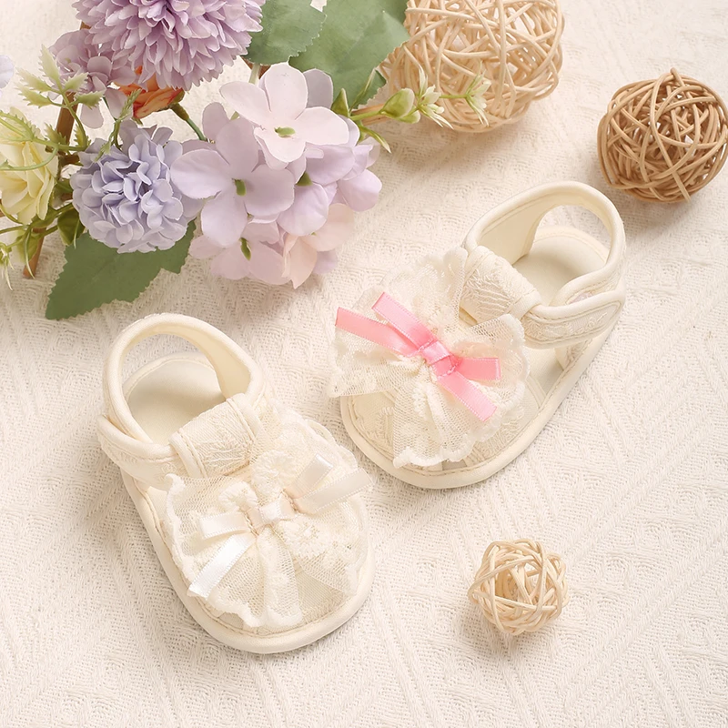 Summer Baby Girl Walking Sandals Soft Bottom Bow Lace New Baotou Sandals 0-18 Months Baby
Summer Baby Girl Walking Sandals Soft Bottom Bow Lace New Baotou Sandals 0-18 Months Baby