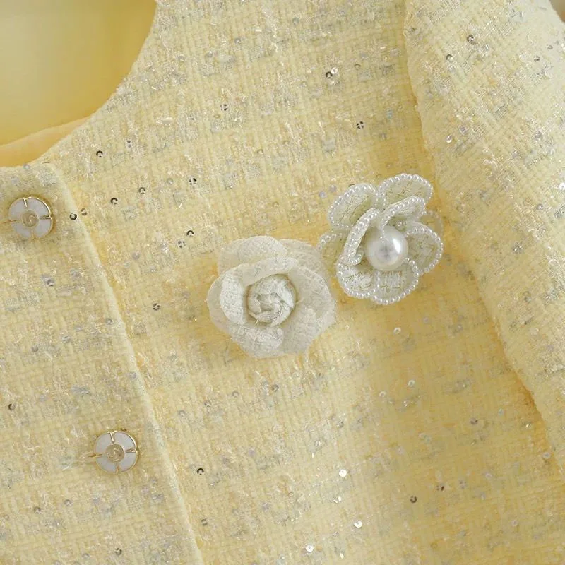 2026 Small Fragrance Style Jacket for Women Spring Autumn Slim Fashion Coarse Woolen Round Neck Coat Short Top Female Outwear
2026 Small Fragrance Style Jacket for Women Spring Autumn Slim Fashion Coarse Woolen Round Neck Coat Short Top Female Outwear