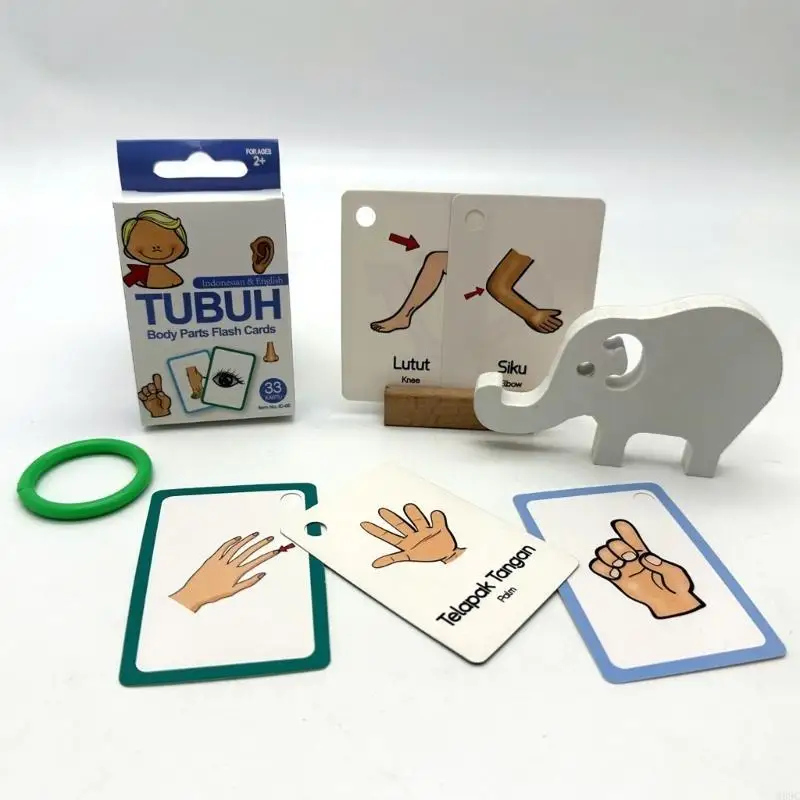 M89C 33PCS BAHASA Индонезия Английская двуязычная карта для детских животных.
M89C 33PCS BAHASA Индонезия Английская двуязычная карта для детских животных.