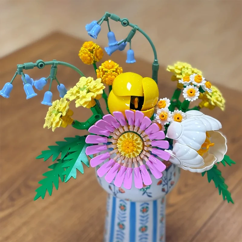 373PCS Colorful Flowers Petite Sunny Bouquet Building Blocks Home Desk Plant Decoration Assemble Bricks Toys Gift For Girl Adult
373PCS Colorful Flowers Petite Sunny Bouquet Building Blocks Home Desk Plant Decoration Assemble Bricks Toys Gift For Girl Adult