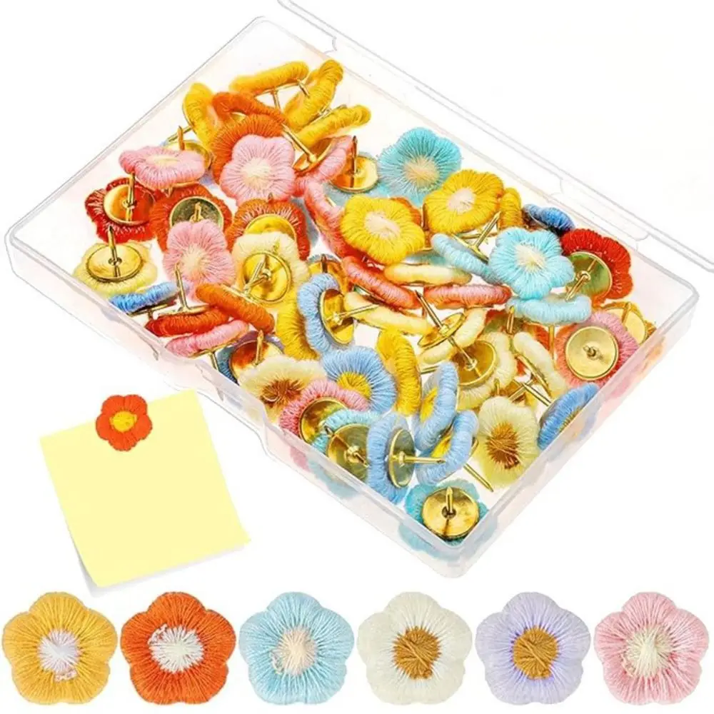 20/30/50Pcs Creative Embroidery Flower Pushpins 3D Reusable Board Push Pin DIY Cute Decorative Studs Wall Markers
20/30/50Pcs Creative Embroidery Flower Pushpins 3D Reusable Board Push Pin DIY Cute Decorative Studs Wall Markers