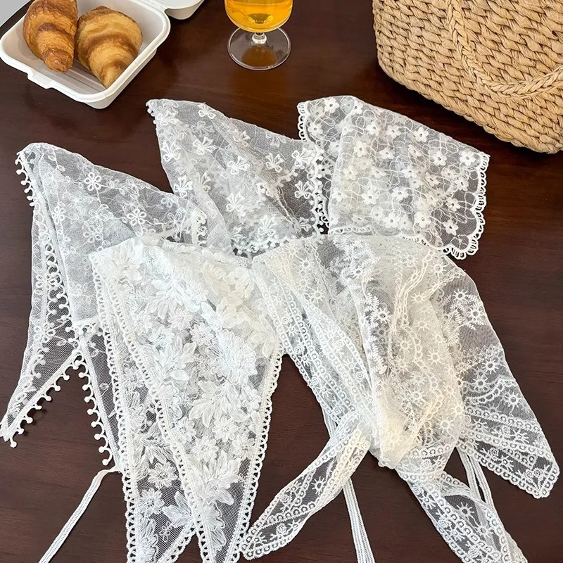 Retro Lace Bandana Headband White Woven Floral Print Hair Scarf Bohemia Triangle Headscarf Hat Sweet Women Hair Accessories
Retro Lace Bandana Headband White Woven Floral Print Hair Scarf Bohemia Triangle Headscarf Hat Sweet Women Hair Accessories
