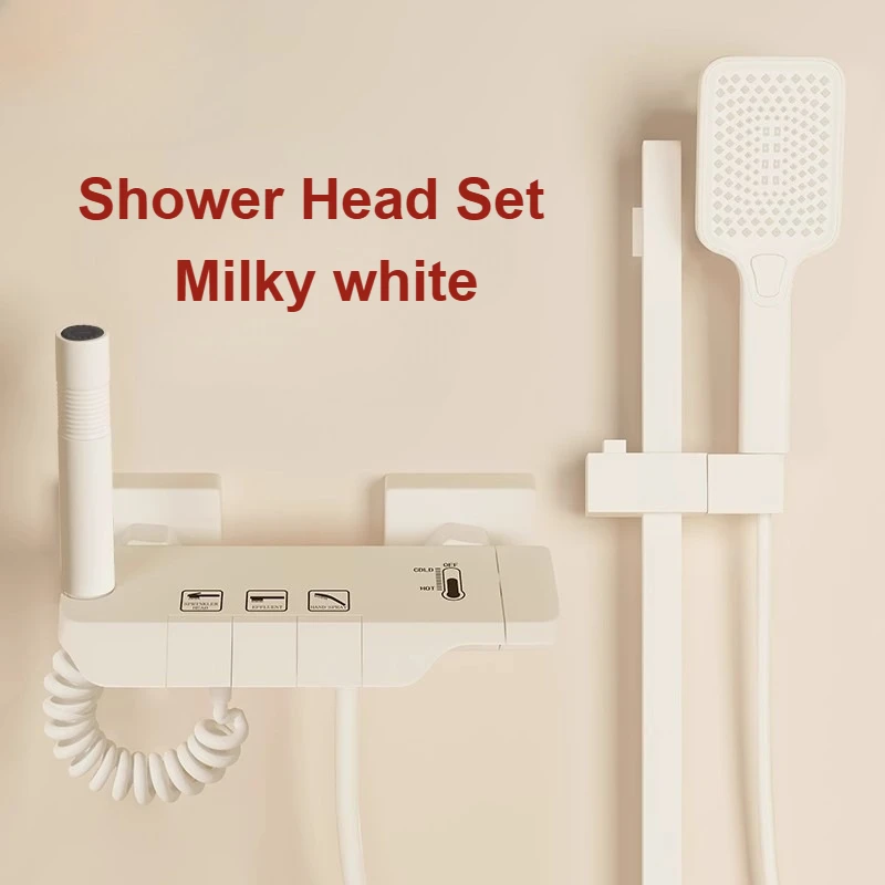 Душевой набор, бытовая душевая насадка с постоянной температурой для ванной комнаты, насадка для душа под давлением, насадка для душа кремового цвета для ванной комнаты 
Душевой набор, бытовая душевая насадка с постоянной температурой для ванной комнаты, насадка для душа под давлением, насадка для душа кремового цвета для ванной комнаты