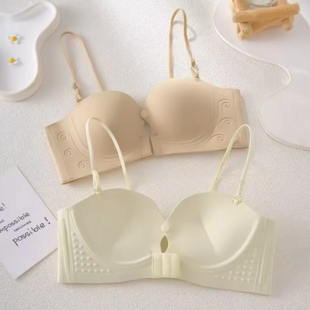 Soft Wrap the Chest Wireless Deep V Bra Front Buckle Shockproof Push Up Underwear Anti-sagging Traceless Seamless Bras Wedding
Soft Wrap the Chest Wireless Deep V Bra Front Buckle Shockproof Push Up Underwear Anti-sagging Traceless Seamless Bras Wedding