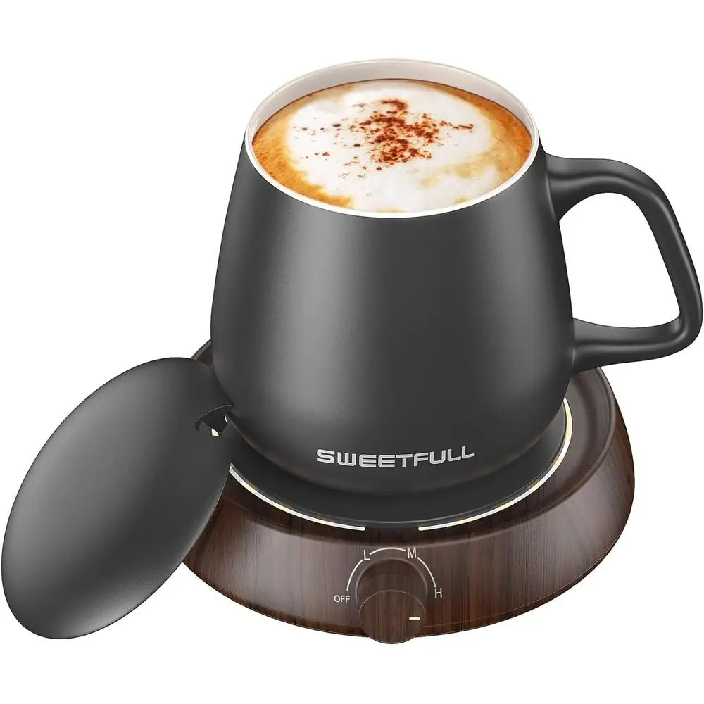 Набор для подогрева кружек с кружкой и крышкой, 20 Вт, автоматическое отключение, дизайн под дерево
Набор для подогрева кружек с кружкой и крышкой, 20 Вт, автоматическое отключение, дизайн под дерево