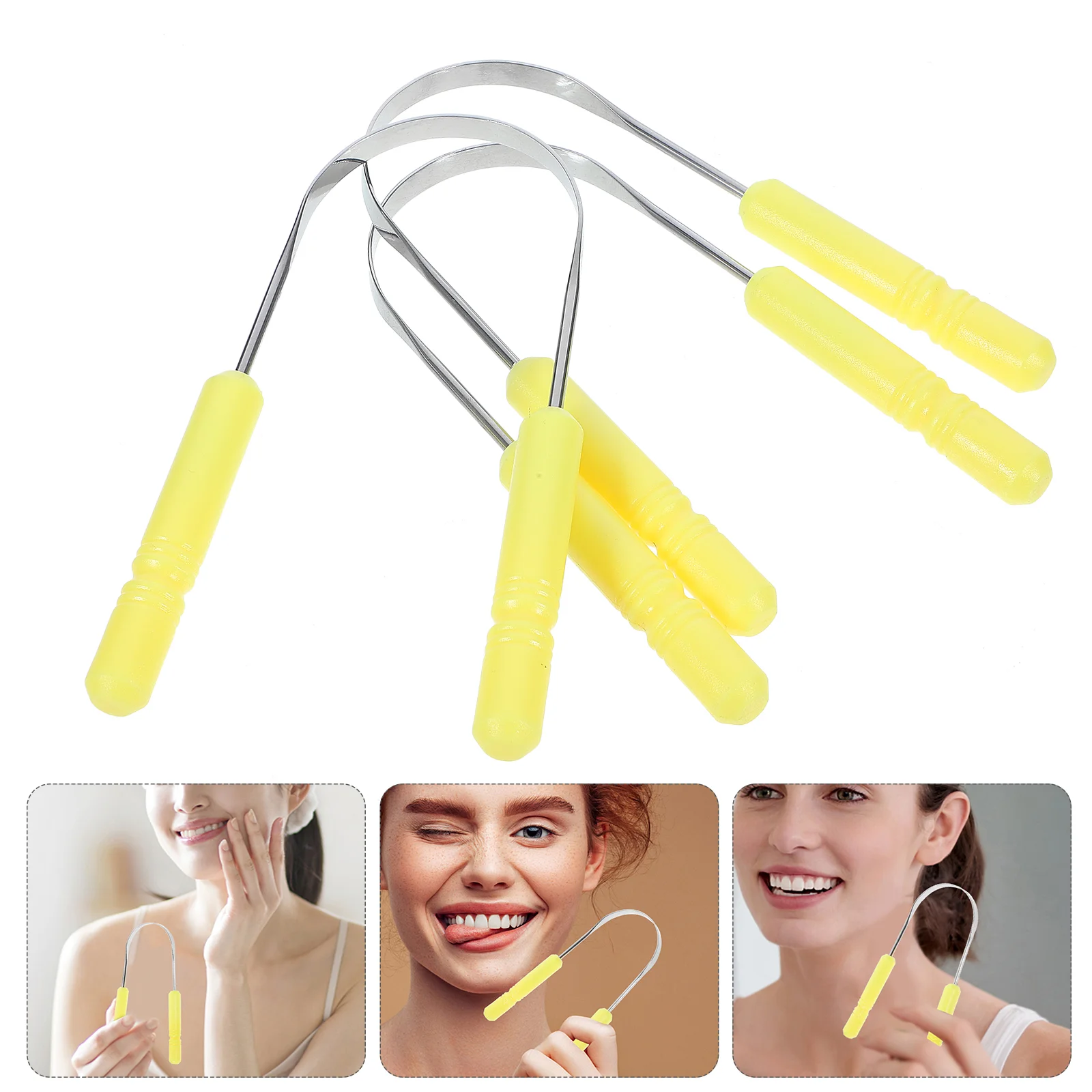 3Pcs Stainless Steel Tongue Cleaner Portable Tongue Scraper Oral Mouth Oral Care Supply
3Pcs Stainless Steel Tongue Cleaner Portable Tongue Scraper Oral Mouth Oral Care Supply