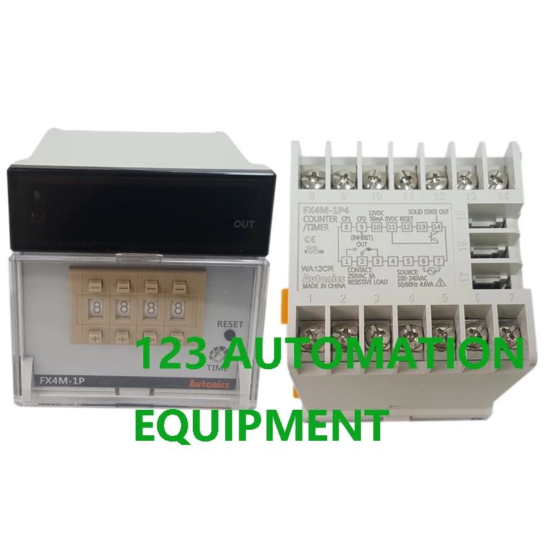 Authentic New Autonics FX4M-1P2 1P4 2P4 FX6M-1P4 2P2 2P4 Digital Counter Time Relay
Authentic New Autonics FX4M-1P2 1P4 2P4 FX6M-1P4 2P2 2P4 Digital Counter Time Relay