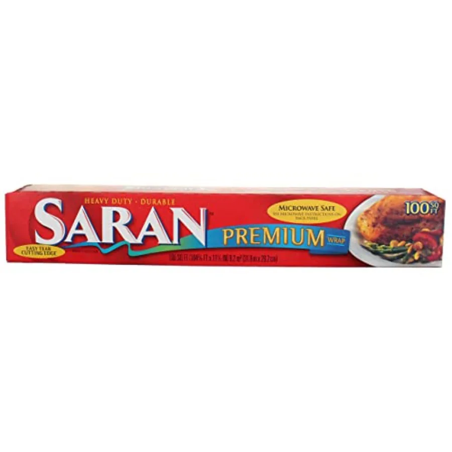 Saran Premium Plastic Wrap, 100 Sq Ft
Saran Premium Plastic Wrap, 100 Sq Ft