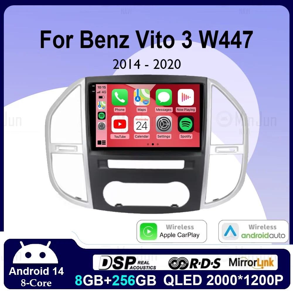 Автомобильный радиоприемник Android 14, для Mercedes Benz Vito 3 W447 2014-2020, автомобильная навигация, мультимедийный видеоплеер, стерео головное устройство
Автомобильный радиоприемник Android 14, для Mercedes Benz Vito 3 W447 2014-2020, автомобильная навигация, мультимедийный видеоплеер, стерео головное устройство