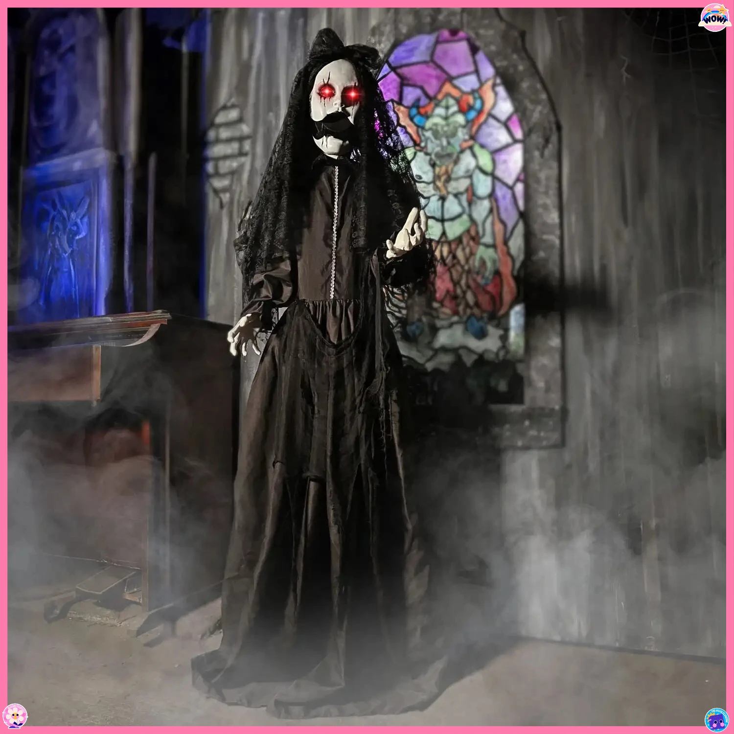 5.5ft Animatronic Demon Bride - Life-Size Halloween Decor with Lights & Sounds for Yard
5.5ft Animatronic Demon Bride - Life-Size Halloween Decor with Lights & Sounds for Yard