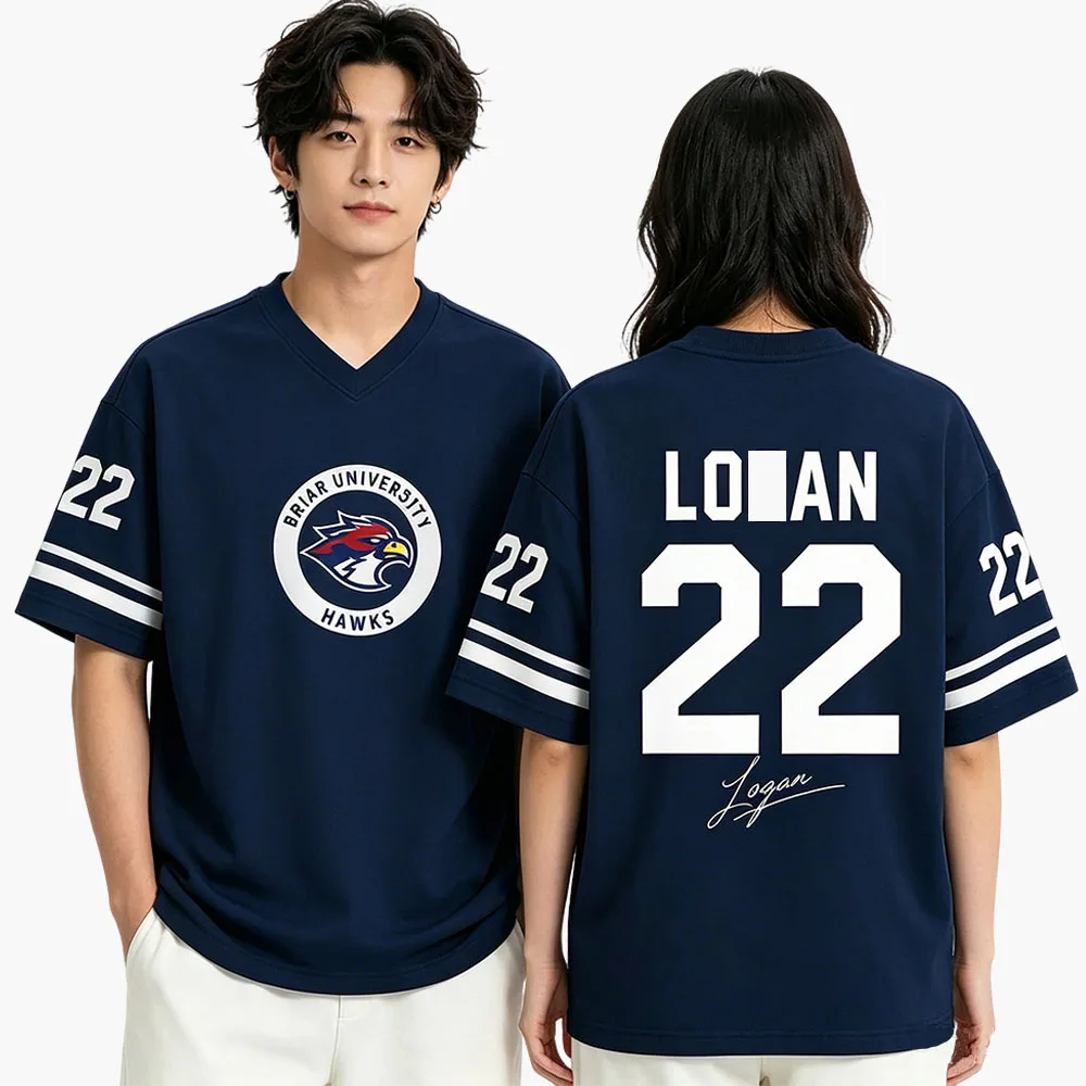 Cosplay Off Campus Briar University V-neck Jersey Graham 44 22 DI LAURENTIS 66 Tucker46 Tshirt Summer V-neck Women Men T-shirt
Cosplay Off Campus Briar University V-neck Jersey Graham 44 22 DI LAURENTIS 66 Tucker46 Tshirt Summer V-neck Women Men T-shirt