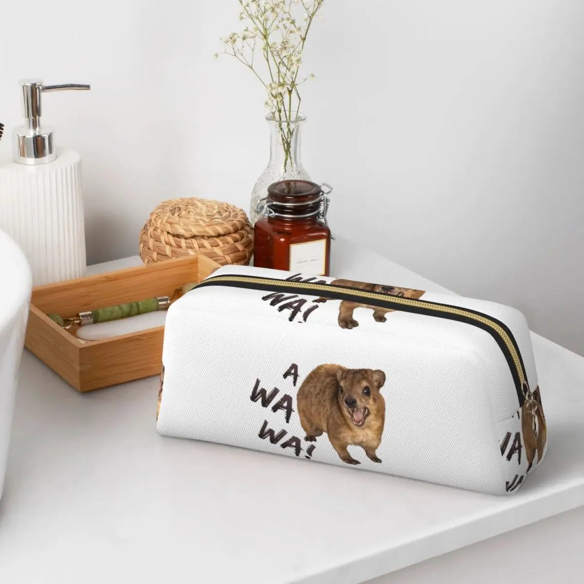 Awawa Angry Screaming Rock Hyrax Meme Pencil Cases for Student Gifts Pen Box Pencil Bag Big Capacity Pencil Pouch Pen Holder
Awawa Angry Screaming Rock Hyrax Meme Pencil Cases for Student Gifts Pen Box Pencil Bag Big Capacity Pencil Pouch Pen Holder