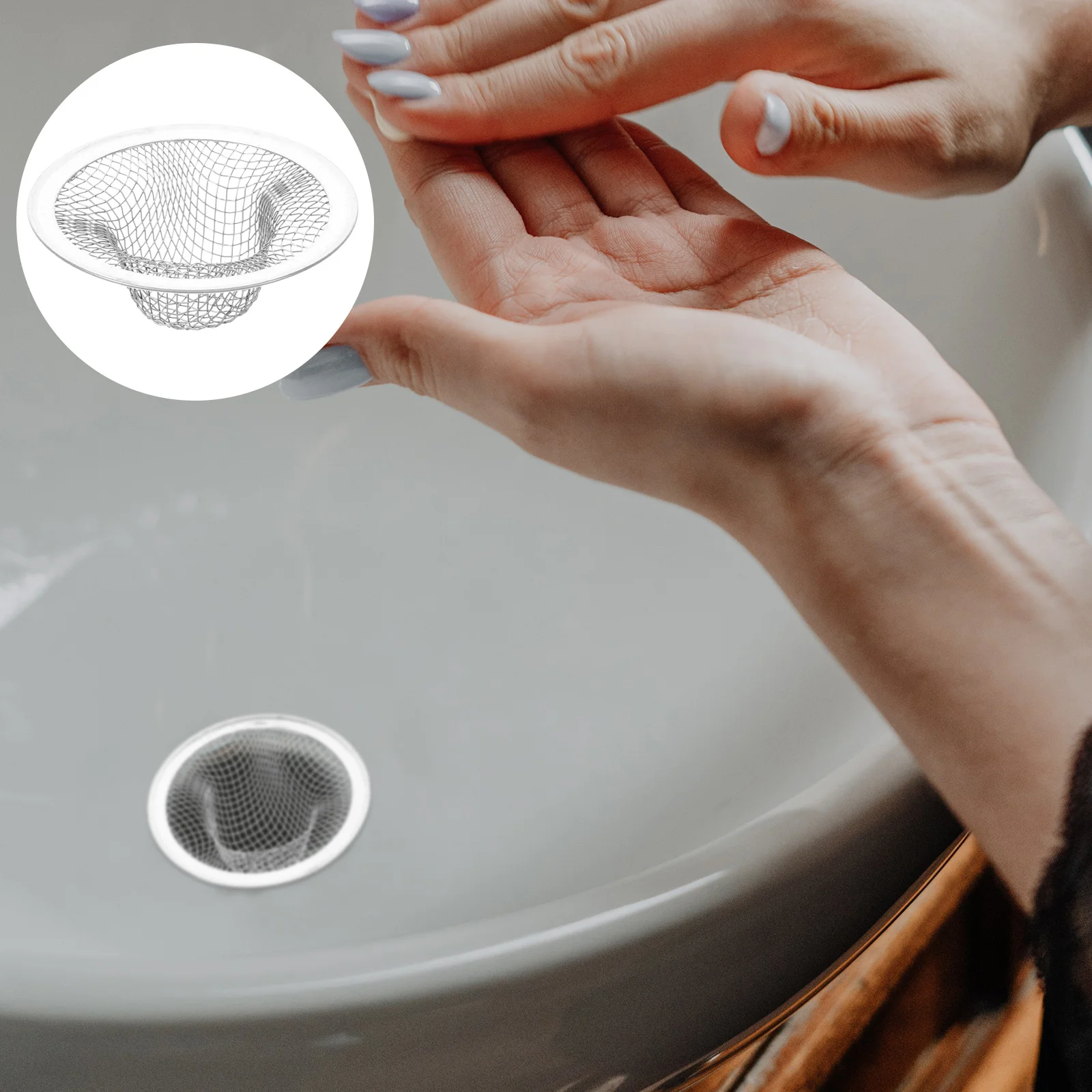 Sink Stopper Bathroom Drain Strainer Bathtub Cover Mesh Hair Catcher for Stainless Steel
Sink Stopper Bathroom Drain Strainer Bathtub Cover Mesh Hair Catcher for Stainless Steel
