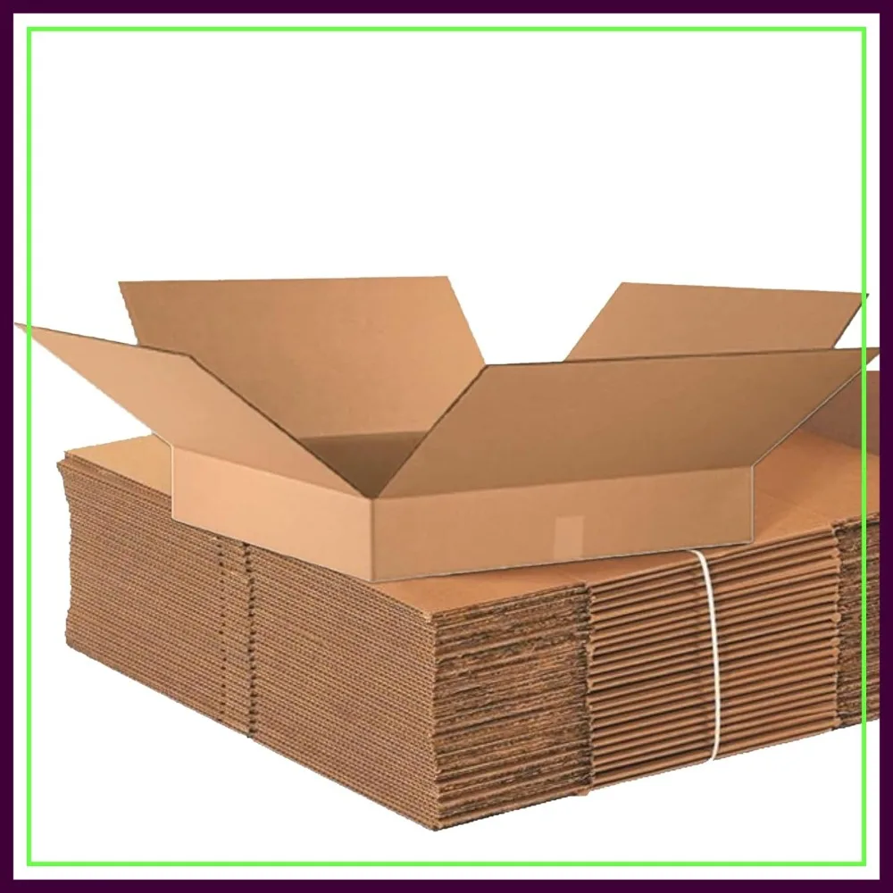 Flat Corrugated Cardboard Box 24"x24"x4" Kraft for Shipping Packing Moving Pack of 10
Flat Corrugated Cardboard Box 24"x24"x4" Kraft for Shipping Packing Moving Pack of 10