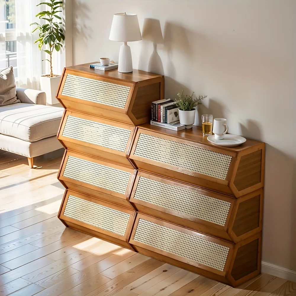 1pc Classic Style Bamboo Storage Cabinet with Plastic Doors - Suitable for Living Room, Kitchen, Bedroom, and Study, Ideal for Organizing Books, Decorations, etc, Living Room Storage | Classic Style Cabinet | Stackable Design, Bamboo Storage
1pc Classic Style Bamboo Storage Cabinet with Plastic Doors - Suitable for Living Room, Kitchen, Bedroom, and Study, Ideal for Organizing Books, Decorations, etc, Living Room Storage | Classic Style Cabinet | Stackable Design, Bamboo Storage