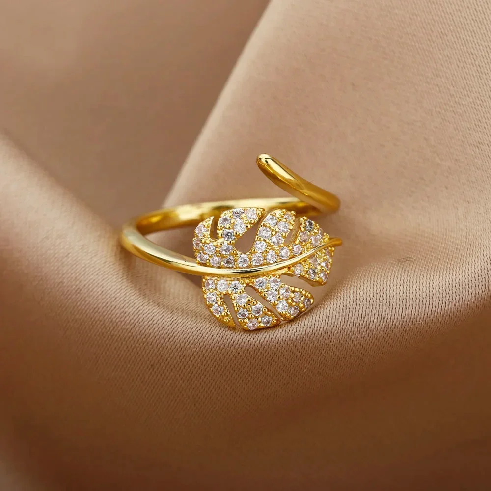 Gold Plated Stainless Steel Crystal Rings For Women Chain Geometry Zircon Finger Ring Jewelry Gift anillos mujer 2025 New Trendy
Gold Plated Stainless Steel Crystal Rings For Women Chain Geometry Zircon Finger Ring Jewelry Gift anillos mujer 2025 New Trendy