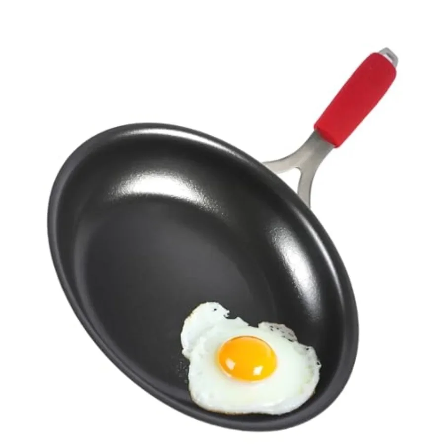 Nonstick Frying Pan, Tri-Ply Clad Staless Steel Skillet with Reforced Coatg, Detachable Handle with Silicone Sleeve, Dishwasher
Nonstick Frying Pan, Tri-Ply Clad Staless Steel Skillet with Reforced Coatg, Detachable Handle with Silicone Sleeve, Dishwasher