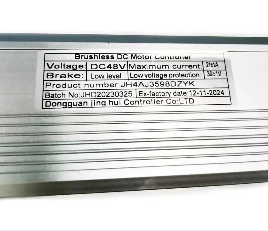 JH4AJ3598DZYK( customized)Brushless DC48V JH Motor Controller Model 21A Electric Bicycle Accessories Converstion Kits
JH4AJ3598DZYK( customized)Brushless DC48V JH Motor Controller Model 21A Electric Bicycle Accessories Converstion Kits