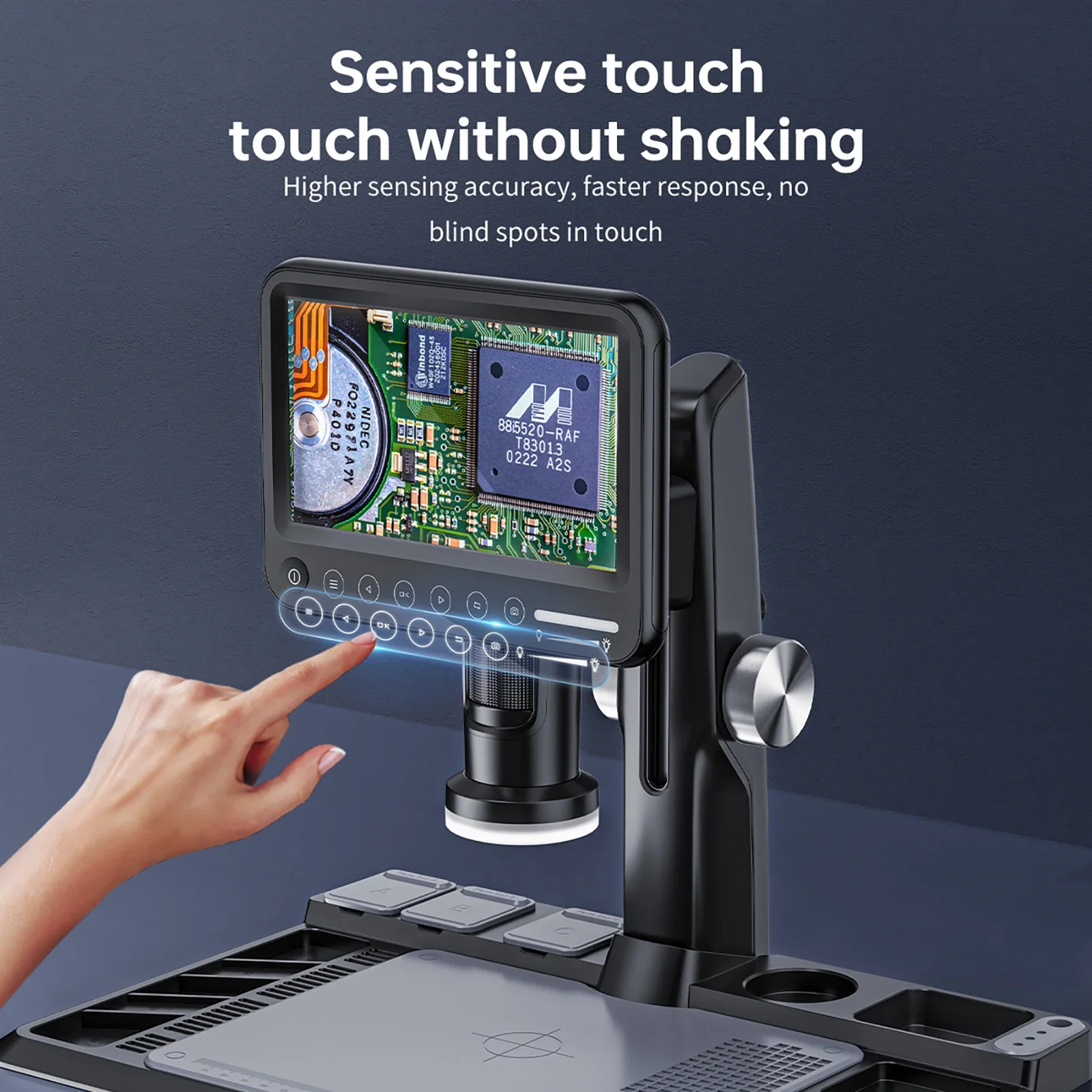 Factory Direct Sales Inskam318 1600X 12MP 7inch IPS Screen 2.4G Remote Control Electronic Video Digital Microscope Cam-era
Factory Direct Sales Inskam318 1600X 12MP 7inch IPS Screen 2.4G Remote Control Electronic Video Digital Microscope Cam-era