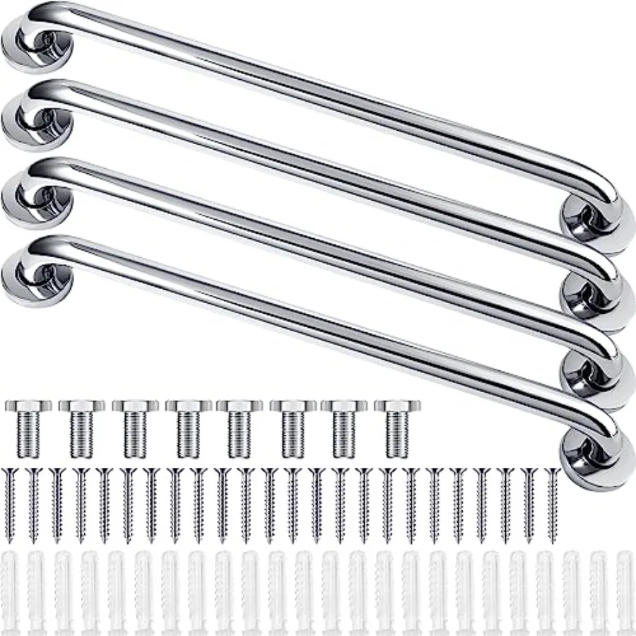 4 Pack Showers Grab Bars for Bathtubs 304 Staless Steel Bathroom Safety Handrails Anti Slip Handles Grab Bars for Elderly Senio
4 Pack Showers Grab Bars for Bathtubs 304 Staless Steel Bathroom Safety Handrails Anti Slip Handles Grab Bars for Elderly Senio