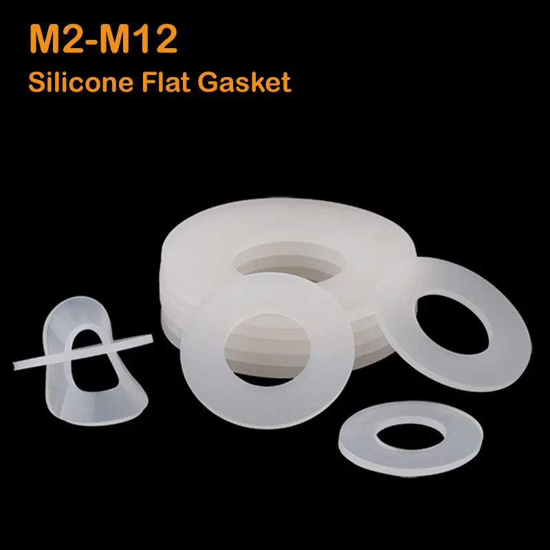 White Ultra-thin Soft Silicone Gasket M2 M2.5 M2.7 M3 M4 M5 M6 M7 M8 M10 M12 Flat Gasket O-ring Silicone Seal Ring Washer
White Ultra-thin Soft Silicone Gasket M2 M2.5 M2.7 M3 M4 M5 M6 M7 M8 M10 M12 Flat Gasket O-ring Silicone Seal Ring Washer