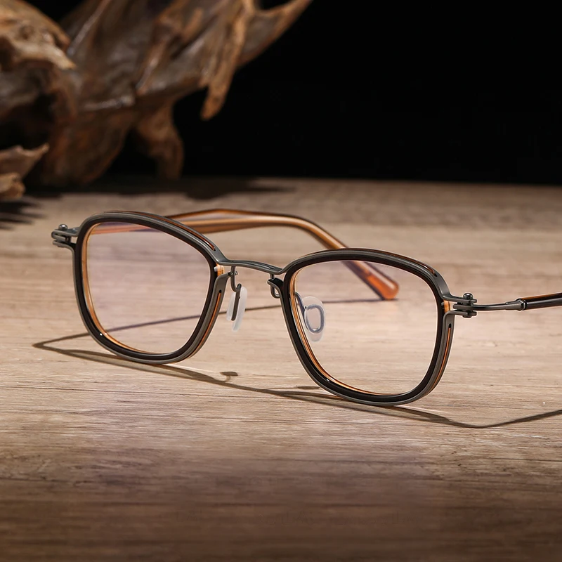 Handmade Retro Square Glasses Frame for Men Women Vintag Blue Light Blocking Eyeglasses High Quality Titanium Acetate Eyewear
Handmade Retro Square Glasses Frame for Men Women Vintag Blue Light Blocking Eyeglasses High Quality Titanium Acetate Eyewear