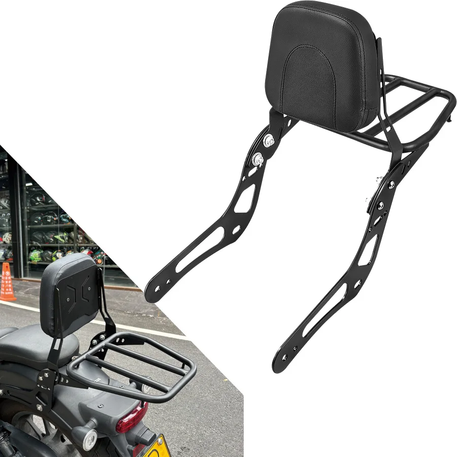 Для Honda Rebel CMX 300 Rebel 500 2017-2024 мотоциклетная пассажирская задняя спинка сисси-бар с багажником
Для Honda Rebel CMX 300 Rebel 500 2017-2024 мотоциклетная пассажирская задняя спинка сисси-бар с багажником