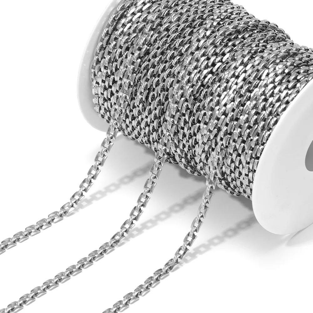 1 Meter Stainless Steel Handmade Rectangle Chain for DIY Jewelry Making Bracelet Earrings Supplies Necklace Findings Accessories
1 Meter Stainless Steel Handmade Rectangle Chain for DIY Jewelry Making Bracelet Earrings Supplies Necklace Findings Accessories