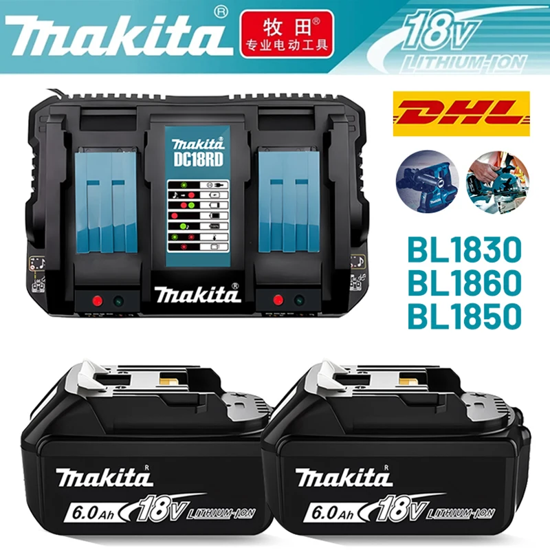 Makita 18V 6.0Ah rechargeable lithium-ion battery, Makita BL1840 BL1830 BL1830B BL1830B BL1850B original power tool battery
Makita 18V 6.0Ah rechargeable lithium-ion battery, Makita BL1840 BL1830 BL1830B BL1830B BL1850B original power tool battery