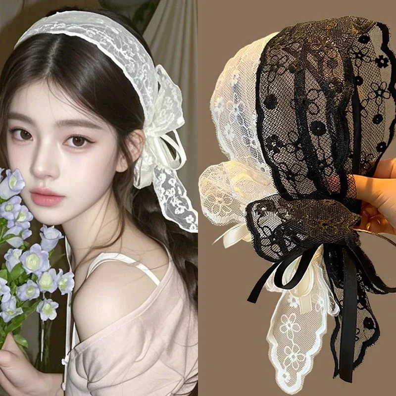 New Vintage Pastoral Lace Hair Band White Lace Bow Wrap Sweet Headband Elegant Embroidery Ribbon Headband Wedding Accessories
New Vintage Pastoral Lace Hair Band White Lace Bow Wrap Sweet Headband Elegant Embroidery Ribbon Headband Wedding Accessories