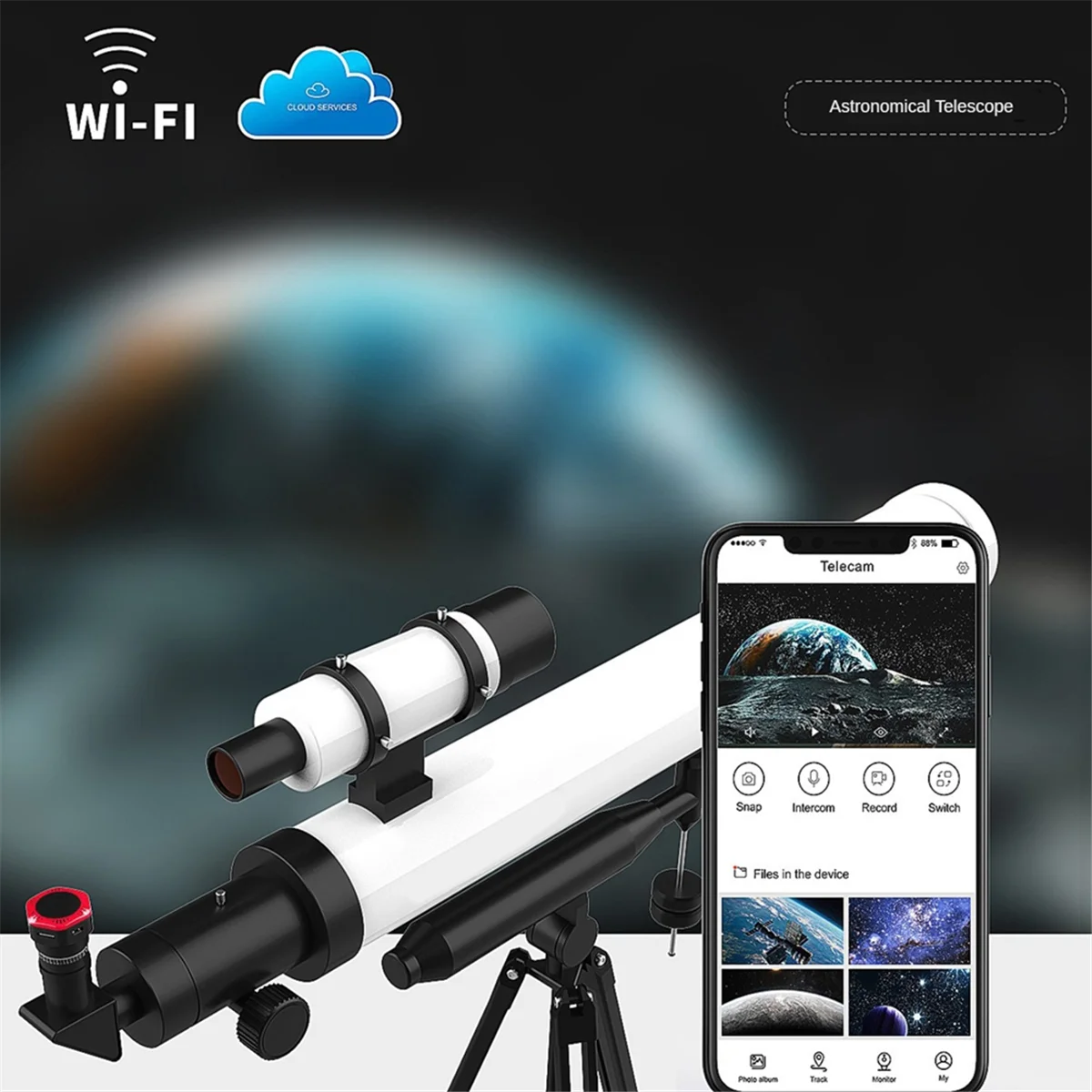 ATS-Bird Watching Telescope Camera Astronomical Telescope Dedicated WiFi Connection Phone 2MP HD Electronic
ATS-Bird Watching Telescope Camera Astronomical Telescope Dedicated WiFi Connection Phone 2MP HD Electronic