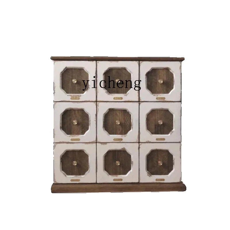 Solid Wood Retro Style Nine Bucket Storage Cabinet Country Storage Display Cabinet Curio Cabinet
Solid Wood Retro Style Nine Bucket Storage Cabinet Country Storage Display Cabinet Curio Cabinet