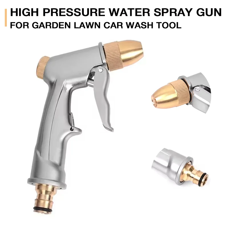 Multifunctional High Pressure Water Spray Gun Garden Hose Pipe Lawn Car Wash Sprayer Sprinkler Car Wash Tool Metal Brass Nozzle
Multifunctional High Pressure Water Spray Gun Garden Hose Pipe Lawn Car Wash Sprayer Sprinkler Car Wash Tool Metal Brass Nozzle