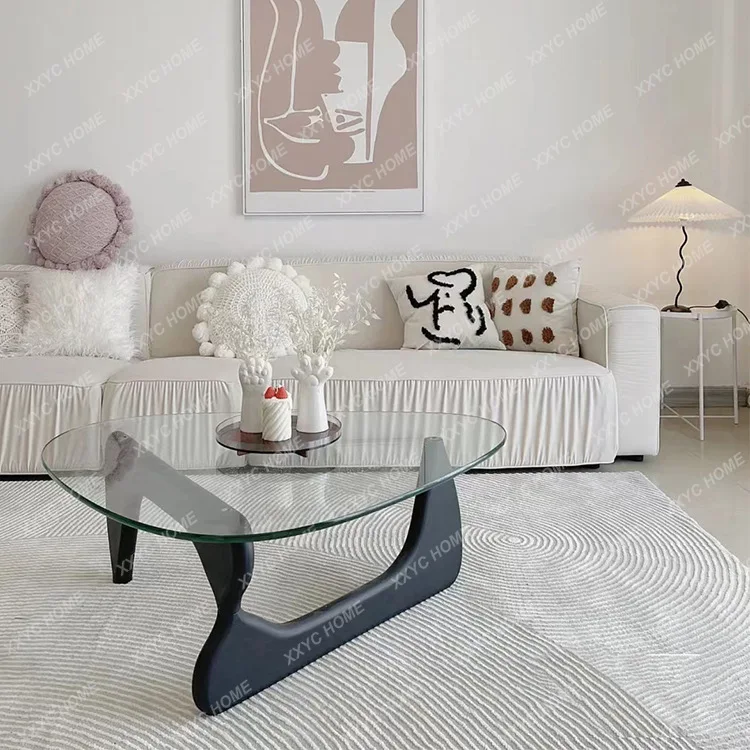 LLight luxury living room glass coffee table small apartment household creative sofa side table
LLight luxury living room glass coffee table small apartment household creative sofa side table