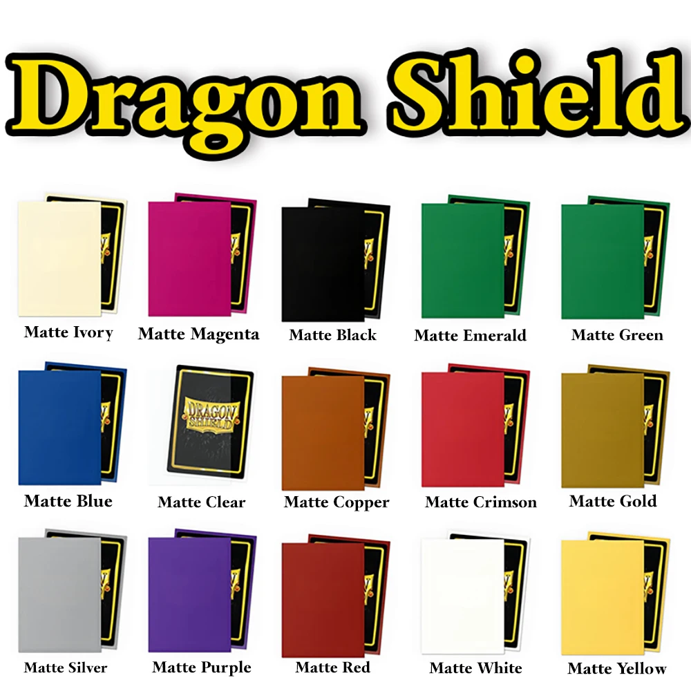 15 types 100PCS 66x91MM Black /Green/Blue/White/Multicolor Dragon Shield MatteCards Sleeves Cover Sleeves Protector for TCG/PTCG
15 types 100PCS 66x91MM Black /Green/Blue/White/Multicolor Dragon Shield MatteCards Sleeves Cover Sleeves Protector for TCG/PTCG
