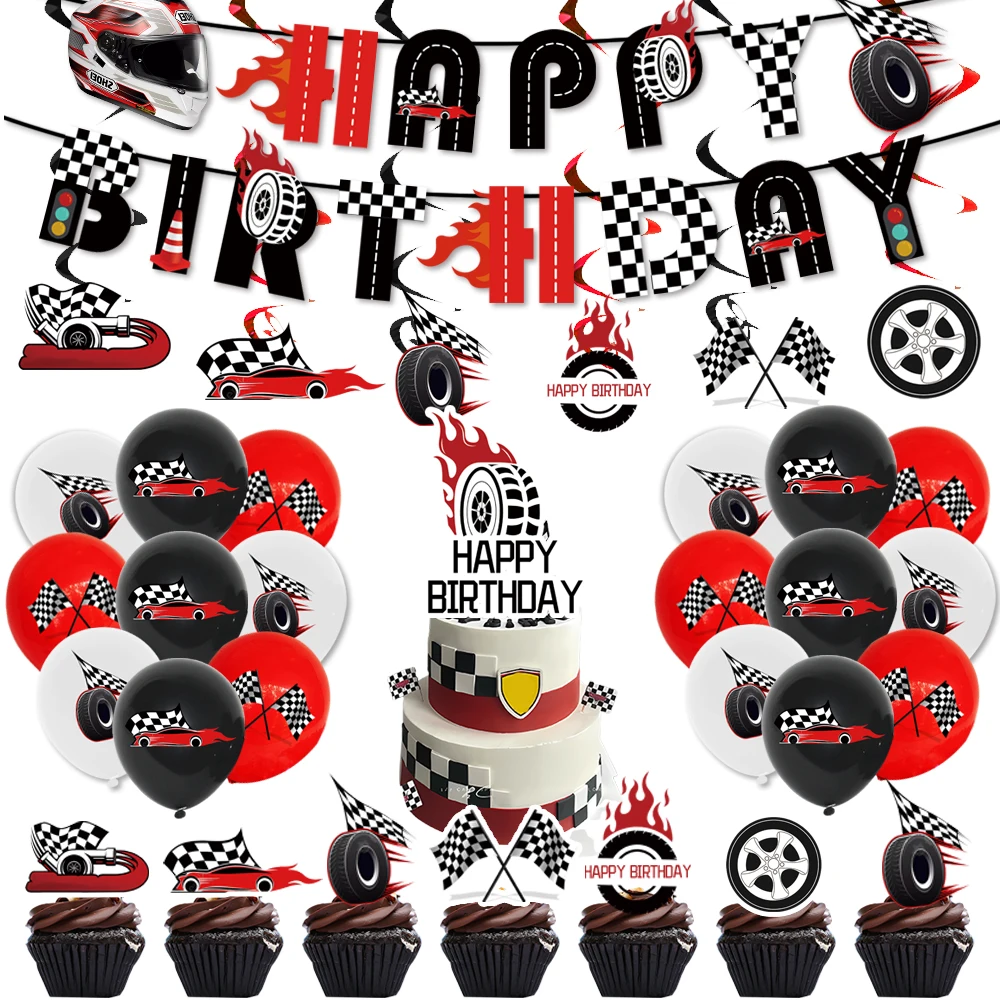 Racing Party Decoration Latex Balloon Happy Birthday Banner Cake Topping Children's And Baby Showers Customizable Background
Racing Party Decoration Latex Balloon Happy Birthday Banner Cake Topping Children's And Baby Showers Customizable Background