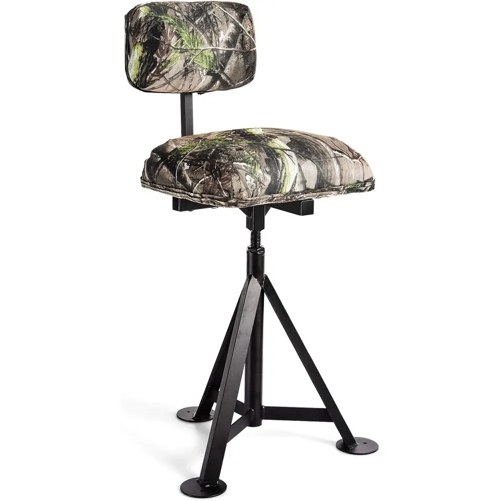360° Rotating Camouflage Hunting Seat with Adjustable Backrest for Outdoor Activities
360° Rotating Camouflage Hunting Seat with Adjustable Backrest for Outdoor Activities