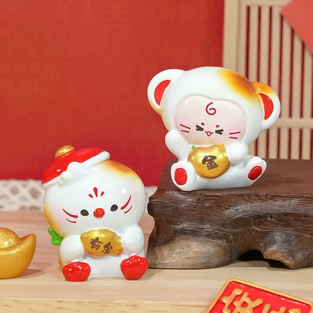 Chinese Style 2026 New Years Ornament Blessing Traditional Lucky Cat Desk Ornament Mini Creative Cute Resin Crafts
Chinese Style 2026 New Years Ornament Blessing Traditional Lucky Cat Desk Ornament Mini Creative Cute Resin Crafts