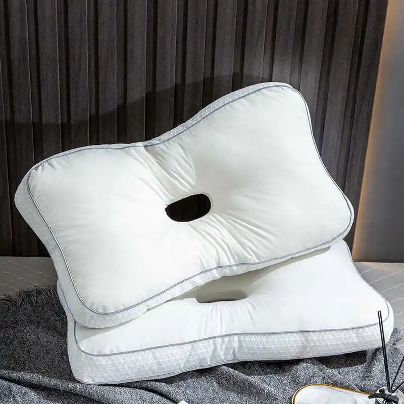 Pure Cotton Ear Piercing Pillow for Side Sleepers Orthopedic Support Washable Neck Spine Protection Cervical Pillow
Pure Cotton Ear Piercing Pillow for Side Sleepers Orthopedic Support Washable Neck Spine Protection Cervical Pillow