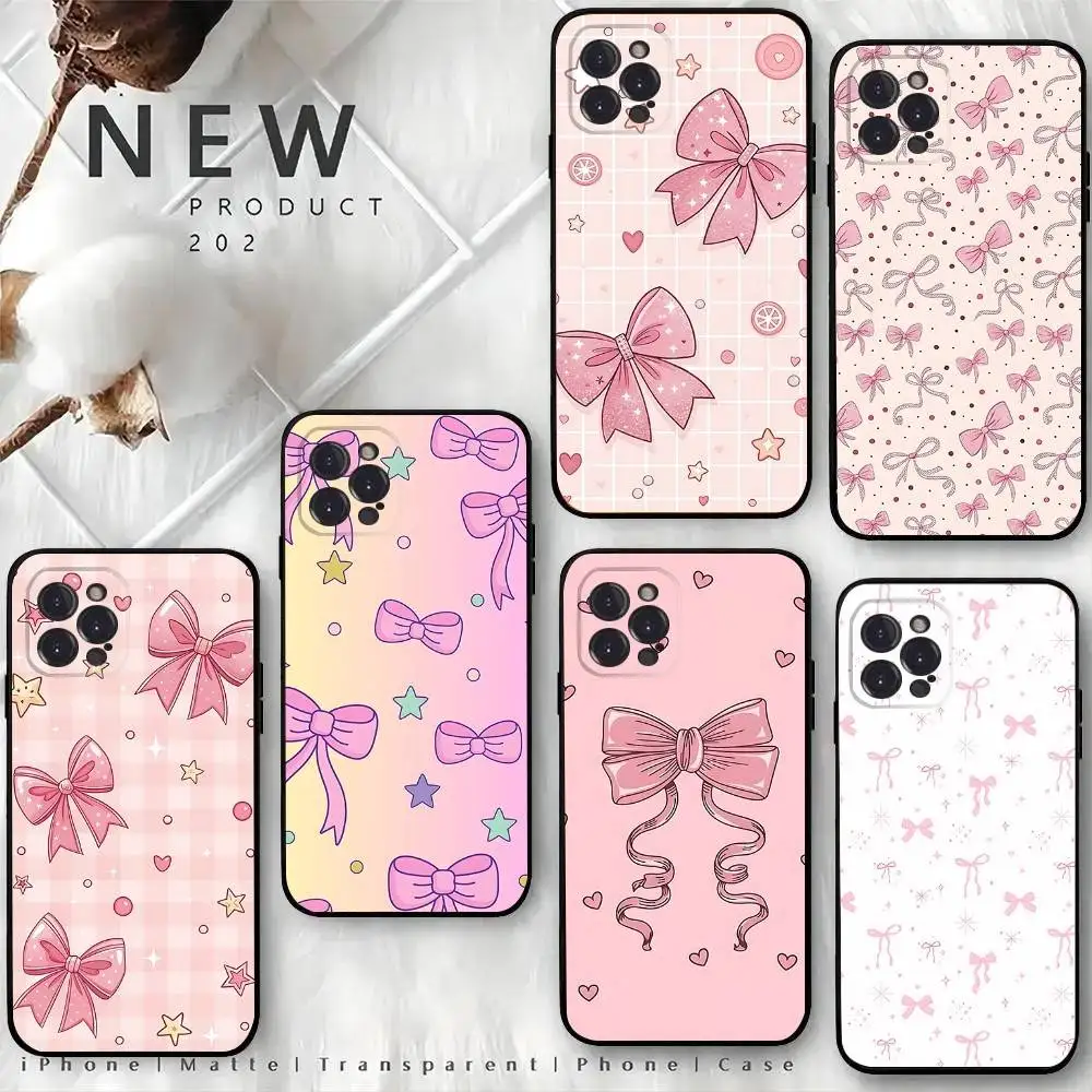 Pink Bowknot Pink Star Phone Case For iPhone 16,15,14,13,12 Mini 11 Pro XR,X,XS,MAX 7,8 Plus Silicone Cover Soft Black
Pink Bowknot Pink Star Phone Case For iPhone 16,15,14,13,12 Mini 11 Pro XR,X,XS,MAX 7,8 Plus Silicone Cover Soft Black